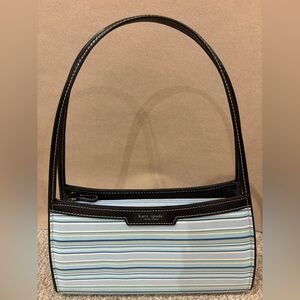 Striped Blue / Green and Black Women's Bag